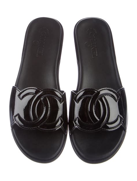 zara chanel vintage slides|Chanel sandals real real.